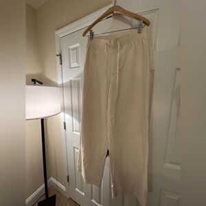 Coldwater Creek Cream Wide Leg Pants Size XS